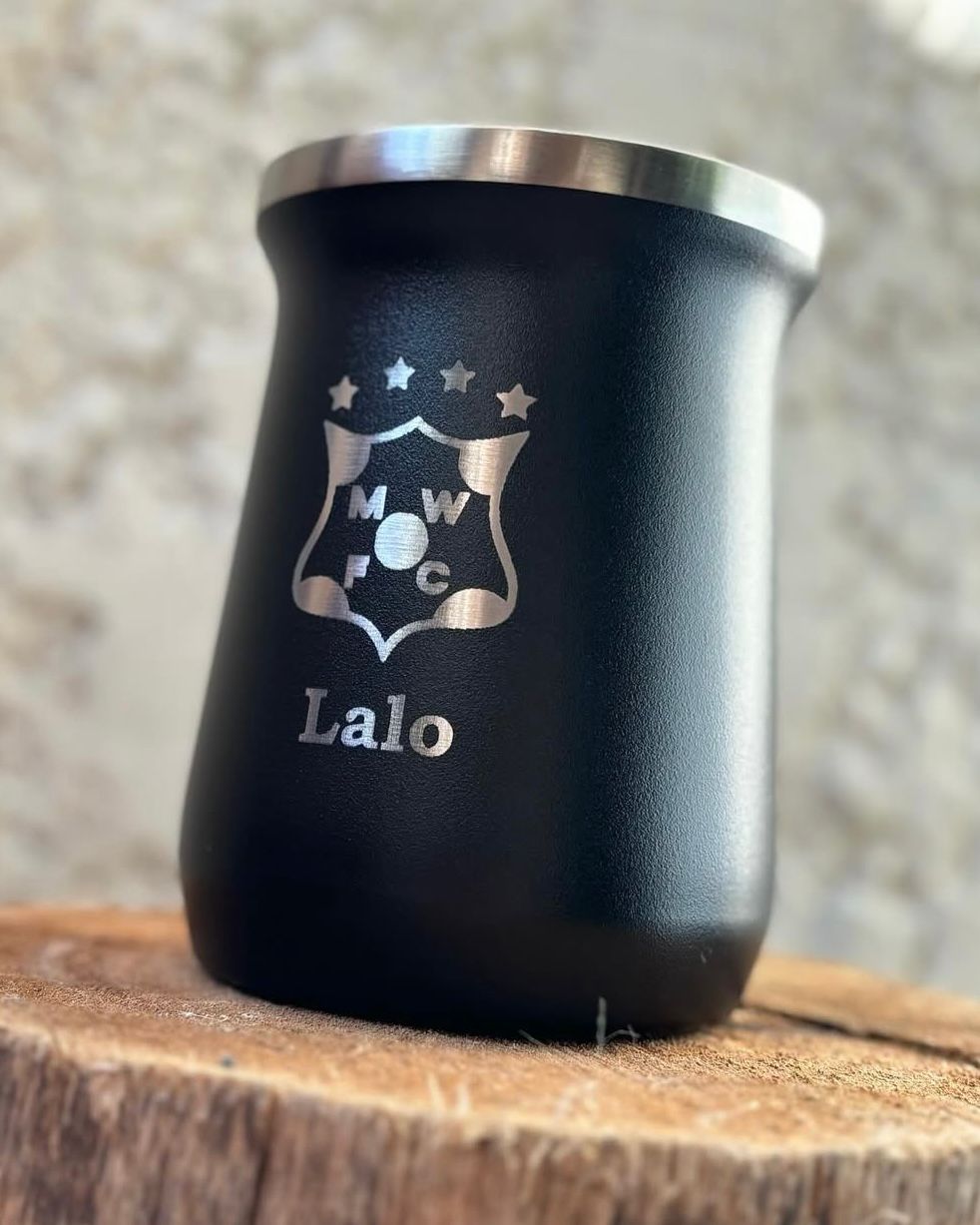 Mate de Acero Inoxidable Negro