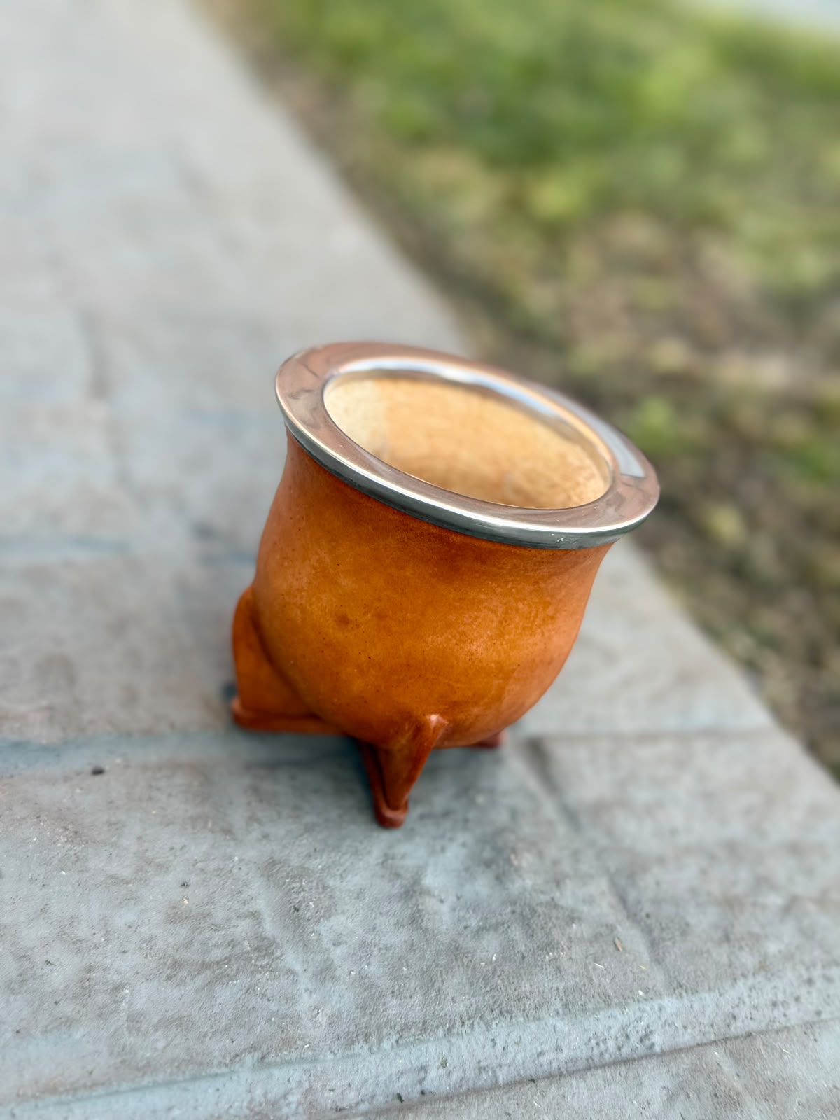 Mate Calabaza - Forrado en cuero